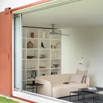 Triptic side table - varnished Minerals - Lava Whisky - rectangular White Cliff Studio Side Table