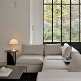 Triptic side table - varnished Minerals - Lava Whisky - rectangular White Cliff Studio Side Table