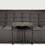 Triptic side table - varnished Minerals - Lava Whisky - rectangular White Cliff Studio Side Table