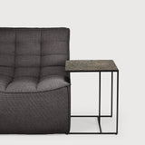 Triptic side table - varnished Minerals - Lava Whisky - rectangular White Cliff Studio Side Table