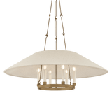 Troy Lighting | Archive Chandelier - PATINA BRASS White Cliff Studio Chandelier