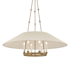 Troy Lighting | Archive Chandelier - PATINA BRASS White Cliff Studio Chandelier