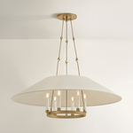 Troy Lighting | Archive Chandelier - PATINA BRASS White Cliff Studio Chandelier