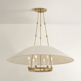 Troy Lighting | Archive Chandelier - PATINA BRASS White Cliff Studio Chandelier