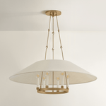 Troy Lighting | Archive Chandelier - PATINA BRASS White Cliff Studio Chandelier