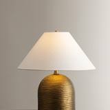 Troy Lighting | Arvin Table Lamp - PATINA BRASS White Cliff Studio Table Lamps