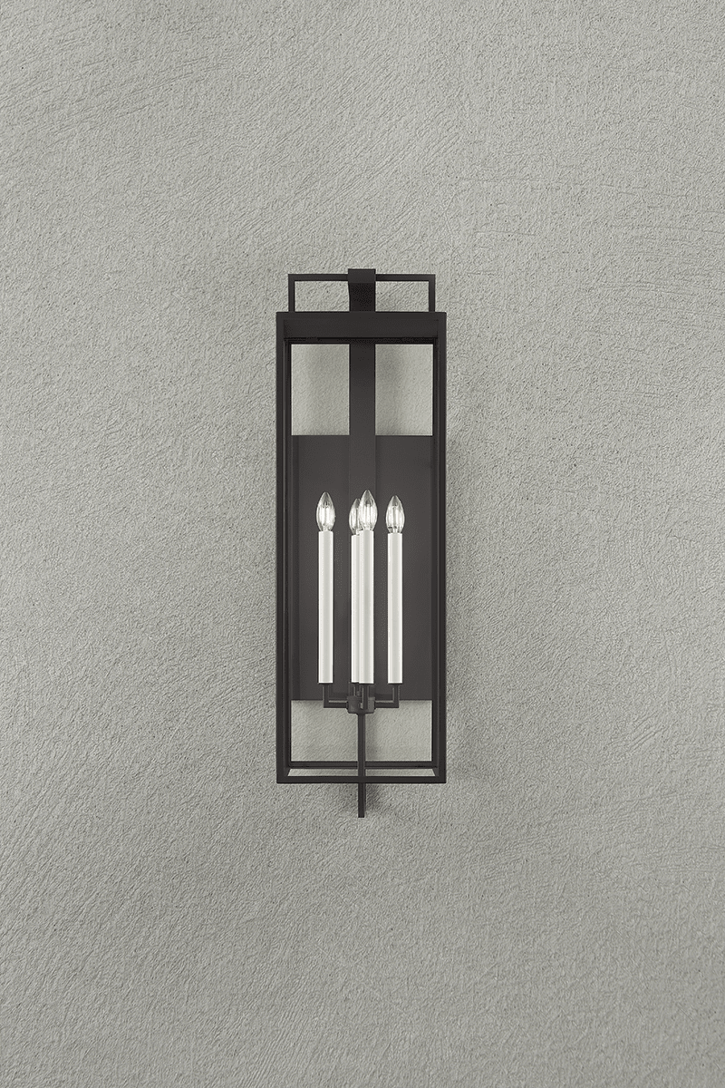 Troy Lighting | Beckham Wall Sconce - FORGED IRON White Cliff Studio Wall Sconce