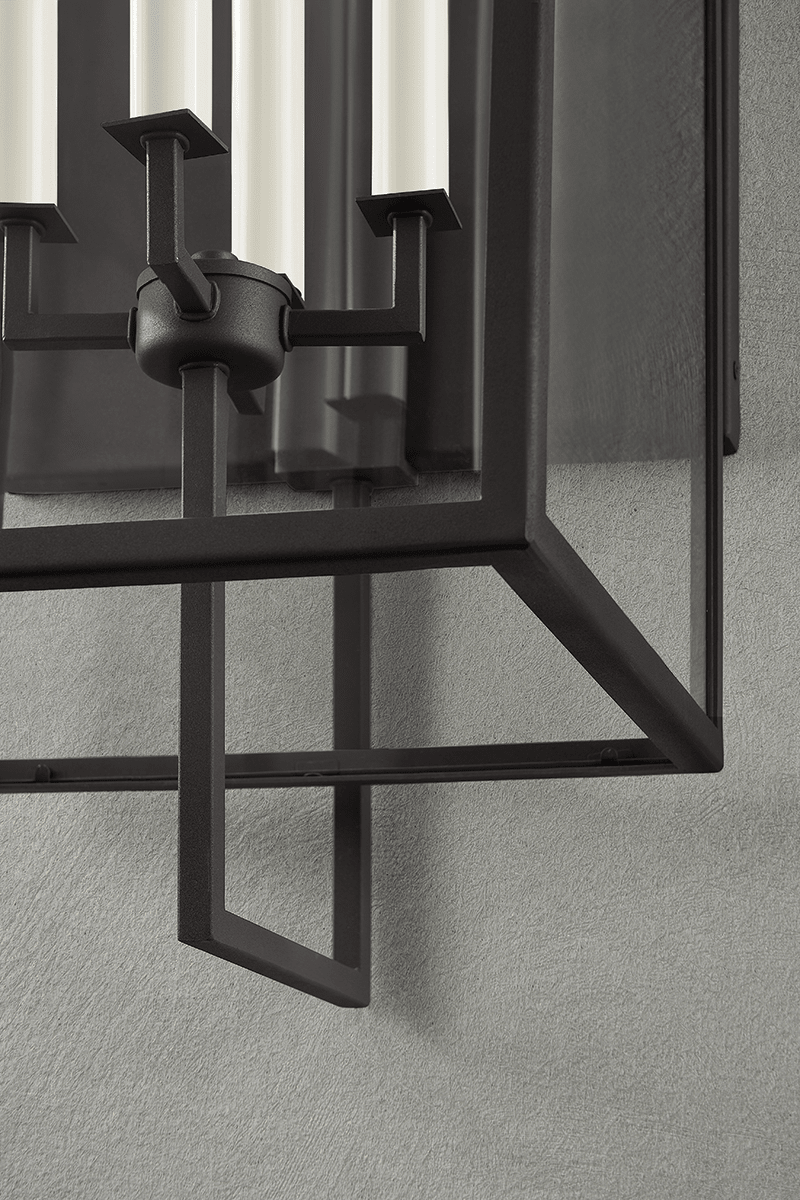 Troy Lighting | Beckham Wall Sconce - FORGED IRON White Cliff Studio Wall Sconce