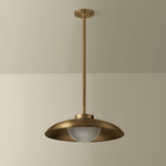 Troy Lighting | Braxton Pendant - PATINA BRASS White Cliff Studio Pendant