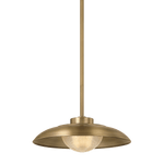 Troy Lighting | Braxton Pendant - PATINA BRASS White Cliff Studio Pendant