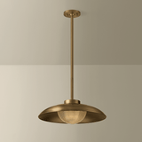 Troy Lighting | Braxton Pendant - PATINA BRASS White Cliff Studio Pendant