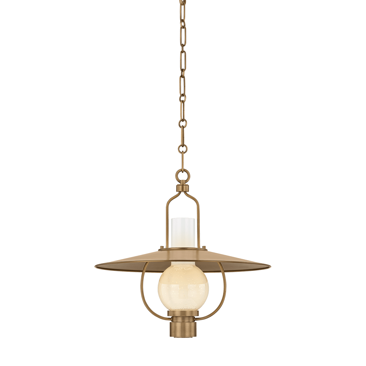 Troy Lighting | Cahill Lantern - PATINA BRASS White Cliff Studio Lantern