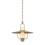 Troy Lighting | Cahill Lantern - PATINA BRASS White Cliff Studio Lantern