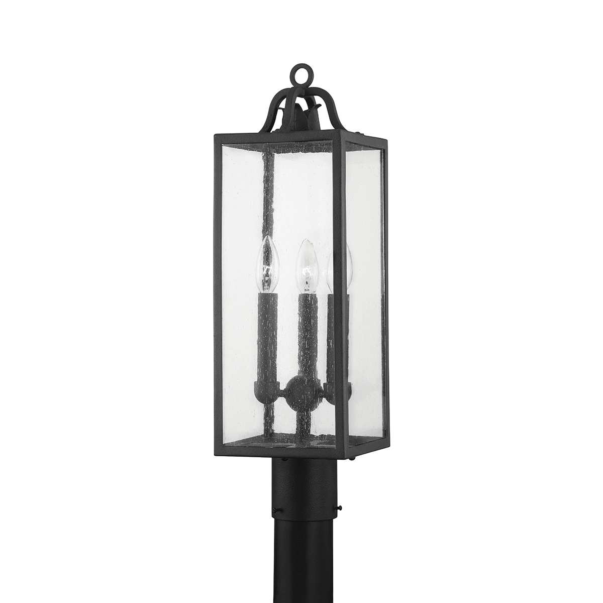 Troy Lighting | Caiden Post - FORGED IRON White Cliff Studio Post