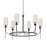 Troy Lighting | Calder Chandelier - FORGED IRON White Cliff Studio Chandelier