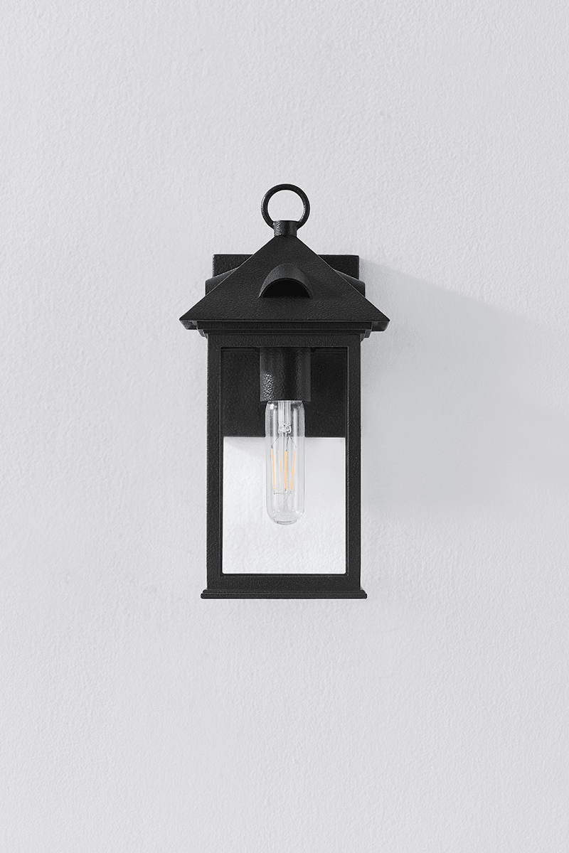 Troy Lighting | Corning Wall Sconce - FORGED IRON White Cliff Studio Wall Sconce