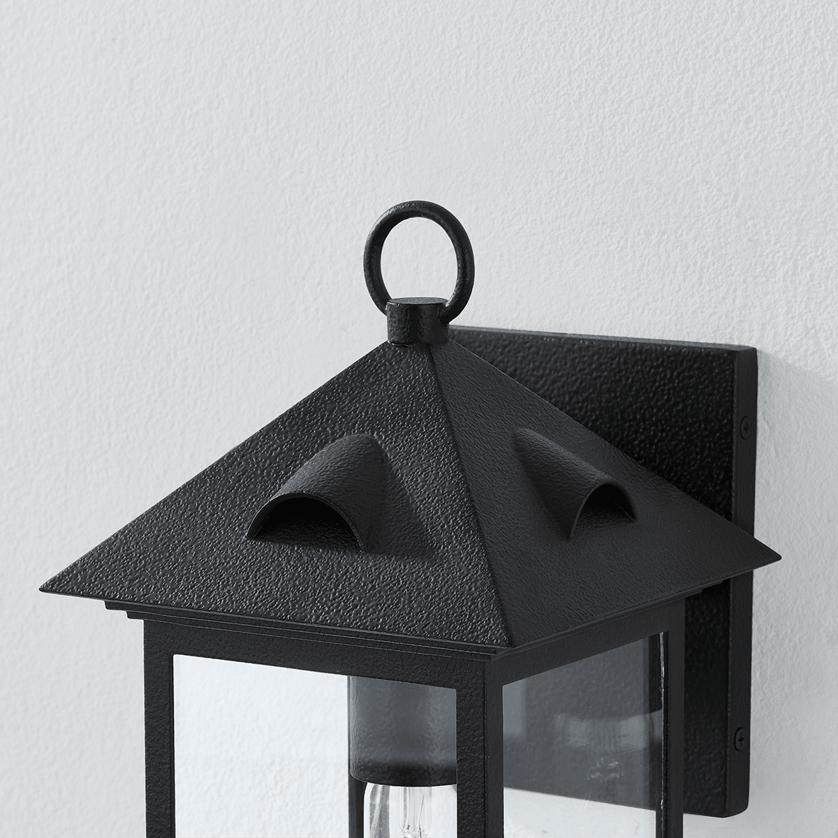 Troy Lighting | Corning Wall Sconce - FORGED IRON White Cliff Studio Wall Sconce