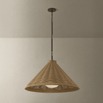 Troy Lighting | Devlin Pendant - BRONZE White Cliff Studio Pendant
