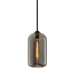 Troy Lighting | District Pendant - SOFT BLACK (Smoke Glass) White Cliff Studio Pendant