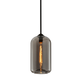 Troy Lighting | District Pendant - SOFT BLACK (Smoke Glass) White Cliff Studio Pendant