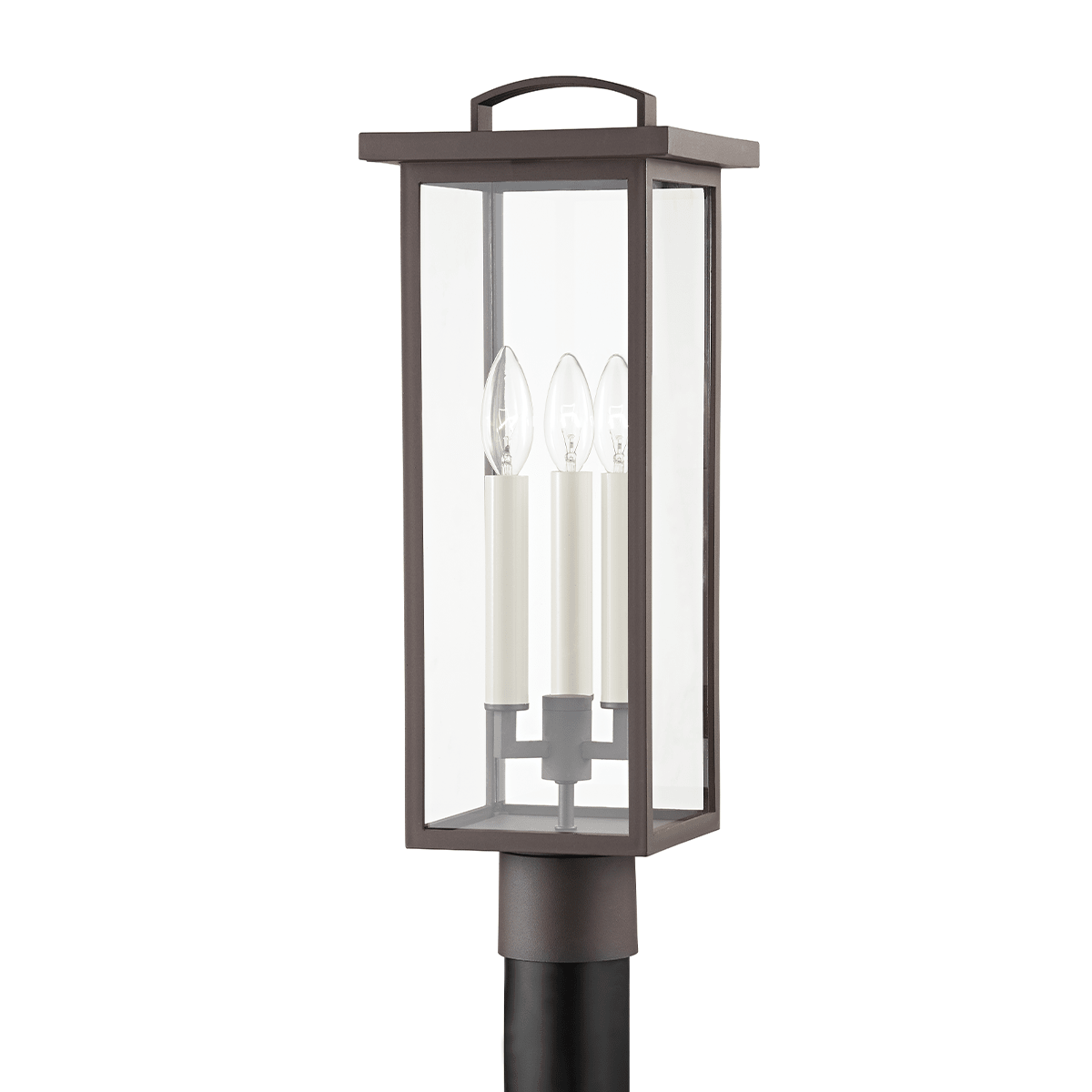 Troy Lighting | Eden Post - TEXTURED BRONZE White Cliff Studio Post