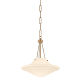 Troy Lighting | Era Pendant - PATINA BRASS White Cliff Studio Pendant