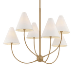 Troy Lighting | Evermore Chandelier - PATINA BRASS White Cliff Studio Chandelier
