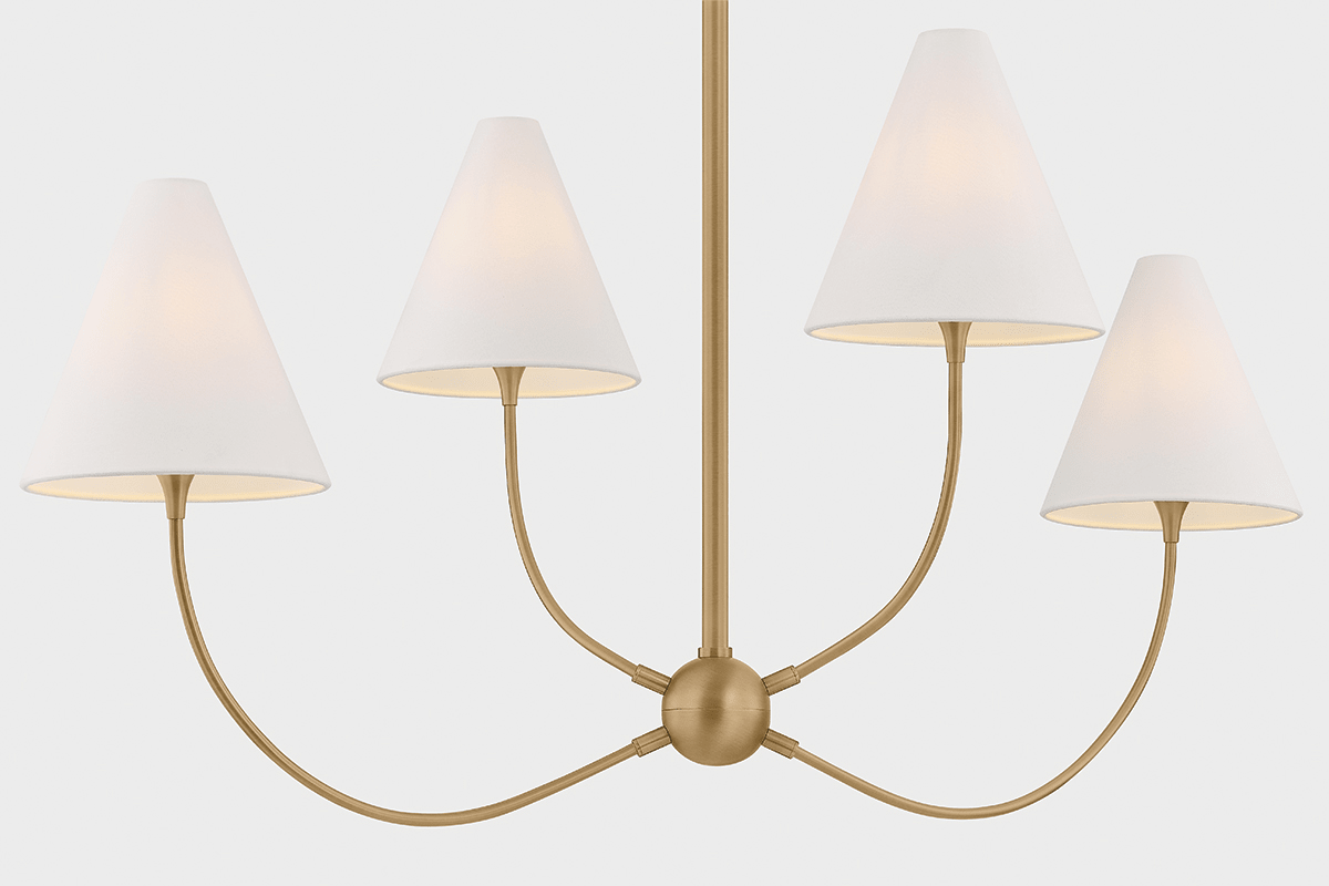 Troy Lighting | Evermore Linear - PATINA BRASS White Cliff Studio Linear