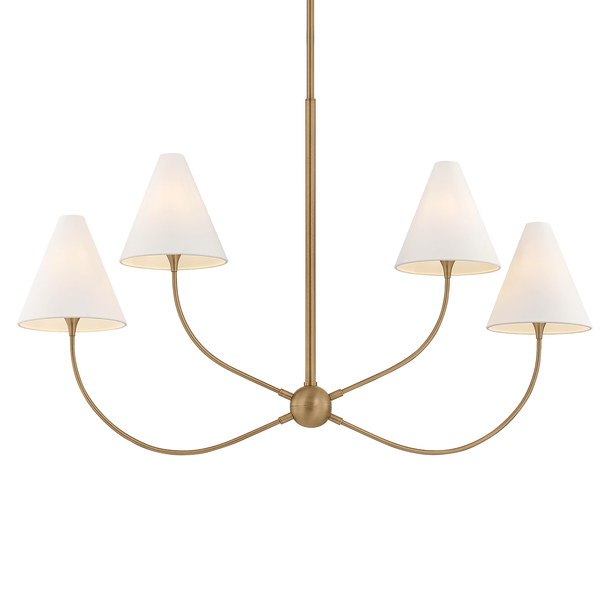 Troy Lighting | Evermore Linear - PATINA BRASS White Cliff Studio Linear