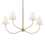 Troy Lighting | Evermore Linear - PATINA BRASS White Cliff Studio Linear