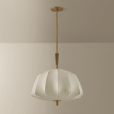 Troy Lighting | Flinders Pendant - PATINA BRASS White Cliff Studio Pendant