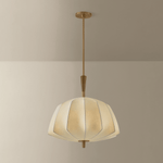 Troy Lighting | Flinders Pendant - PATINA BRASS White Cliff Studio Pendant
