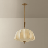 Troy Lighting | Flinders Pendant - PATINA BRASS White Cliff Studio Pendant