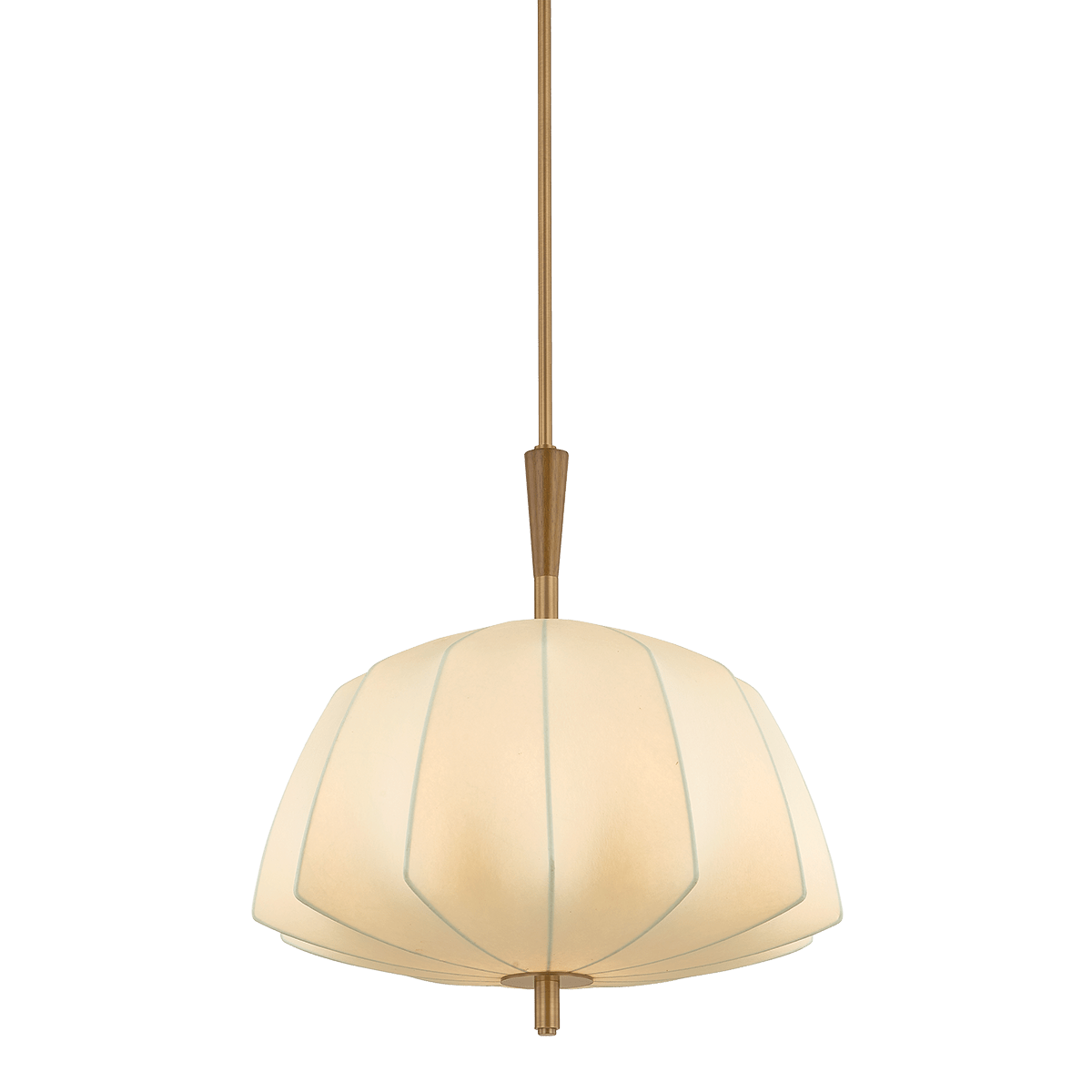 Troy Lighting | Flinders Pendant - PATINA BRASS White Cliff Studio Pendant