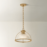 Troy Lighting | Glint Pendant - PATINA BRASS White Cliff Studio Pendant