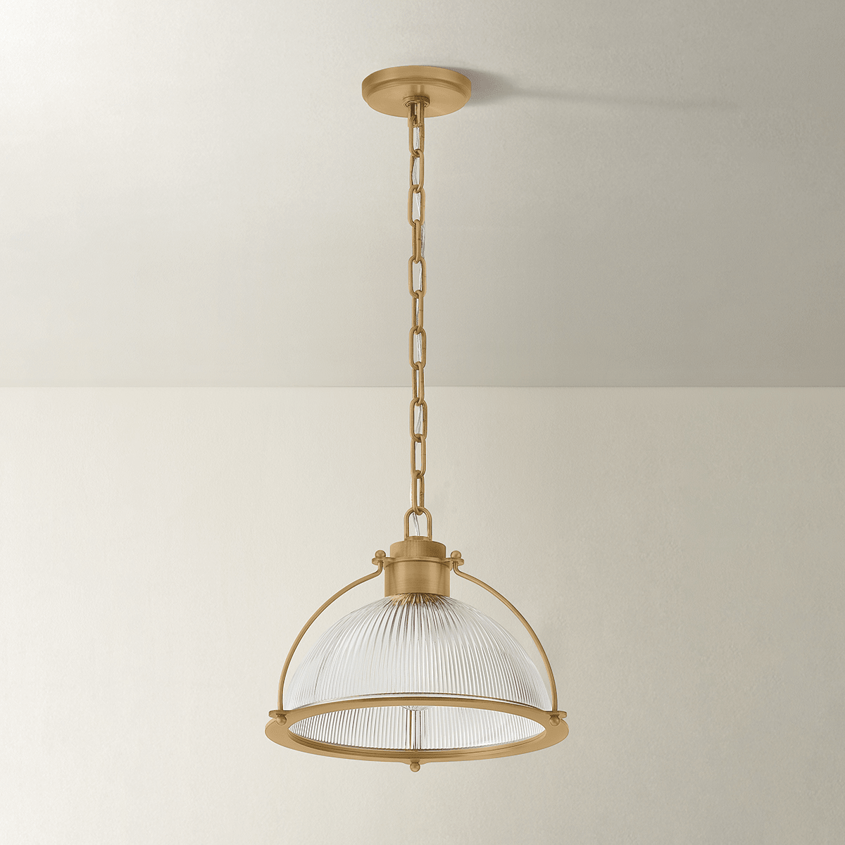 Troy Lighting | Glint Pendant - PATINA BRASS White Cliff Studio Pendant