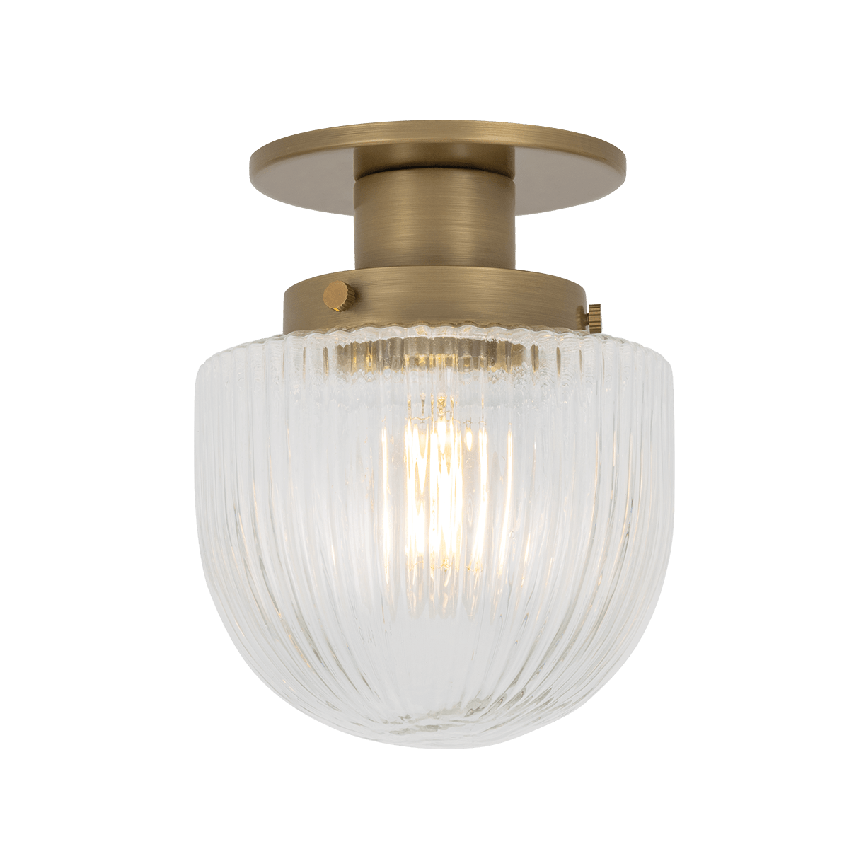 Troy Lighting | Jar Flush Mount - PATINA BRASS White Cliff Studio Flush Mount