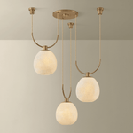 Troy Lighting | Jove Chandelier - PATINA BRASS White Cliff Studio Chandelier