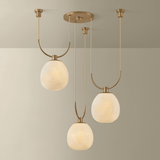 Troy Lighting | Jove Chandelier - PATINA BRASS White Cliff Studio Chandelier