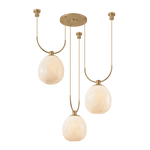 Troy Lighting | Jove Chandelier - PATINA BRASS White Cliff Studio Chandelier