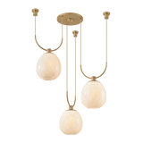 Troy Lighting | Jove Chandelier - PATINA BRASS White Cliff Studio Chandelier