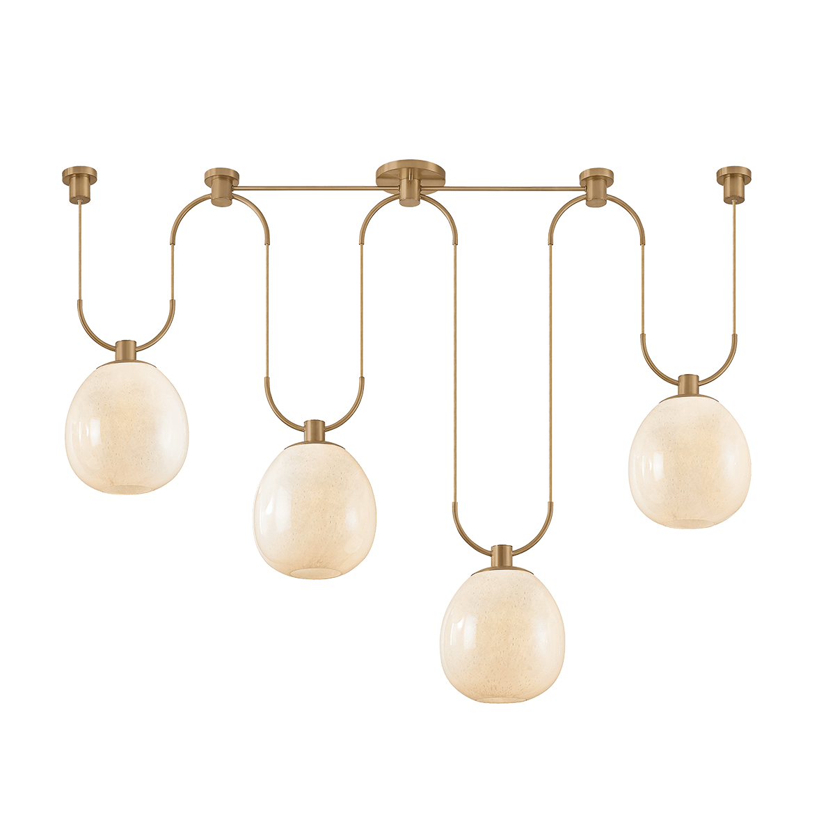Troy Lighting | Jove Linear - PATINA BRASS White Cliff Studio Linear