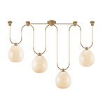 Troy Lighting | Jove Linear - PATINA BRASS White Cliff Studio Linear