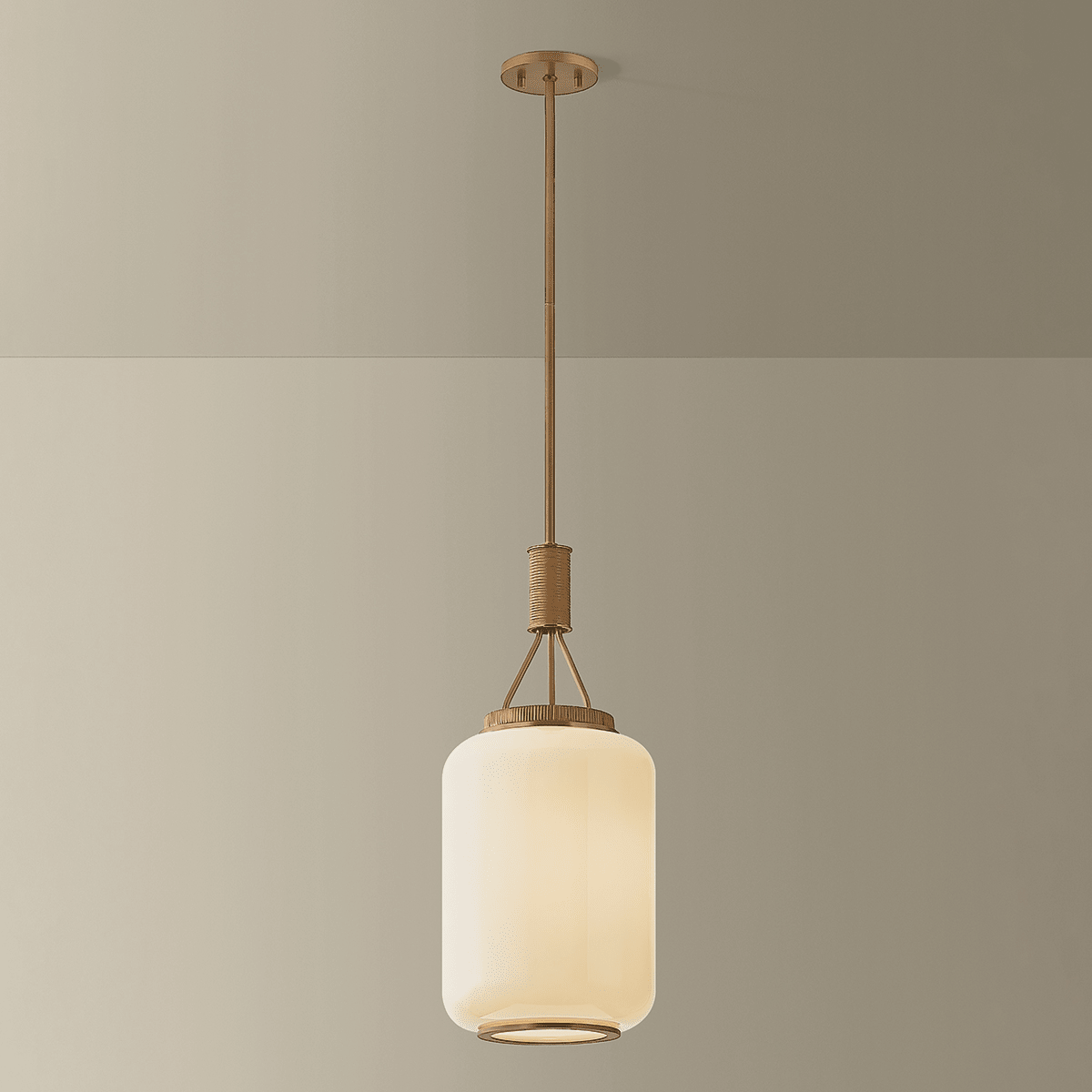 Troy Lighting | Judson Lantern - PATINA BRASS White Cliff Studio Lantern