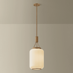 Troy Lighting | Judson Lantern - PATINA BRASS White Cliff Studio Lantern