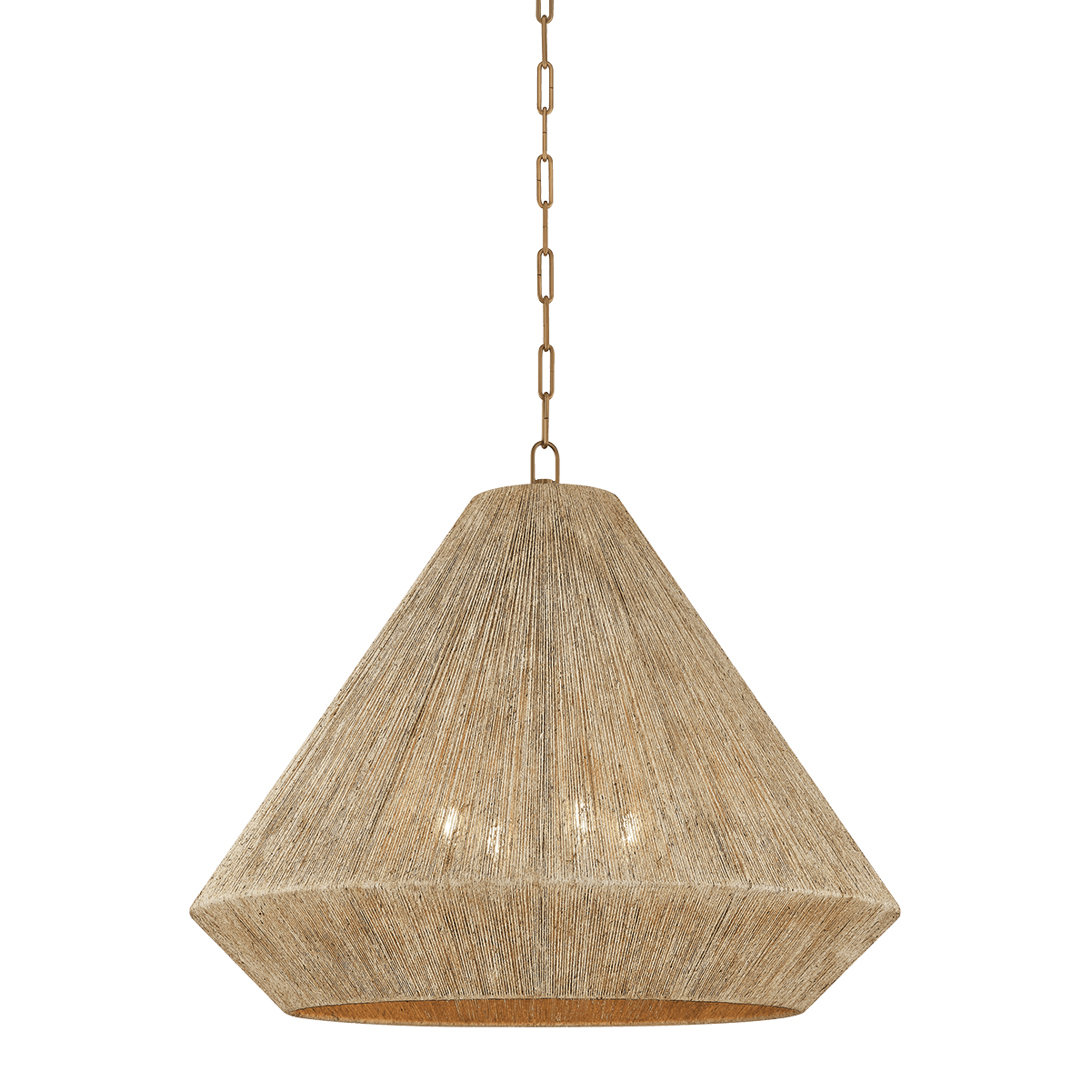 Troy Lighting | Keats Pendant - PATINA BRASS White Cliff Studio Pendant