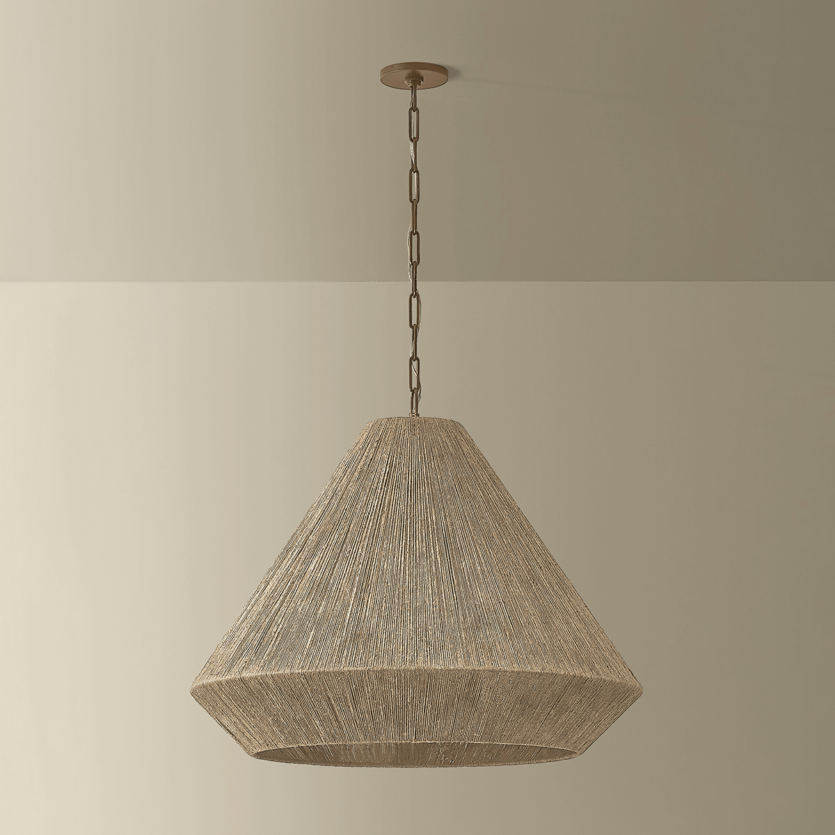 Troy Lighting | Keats Pendant - PATINA BRASS White Cliff Studio Pendant