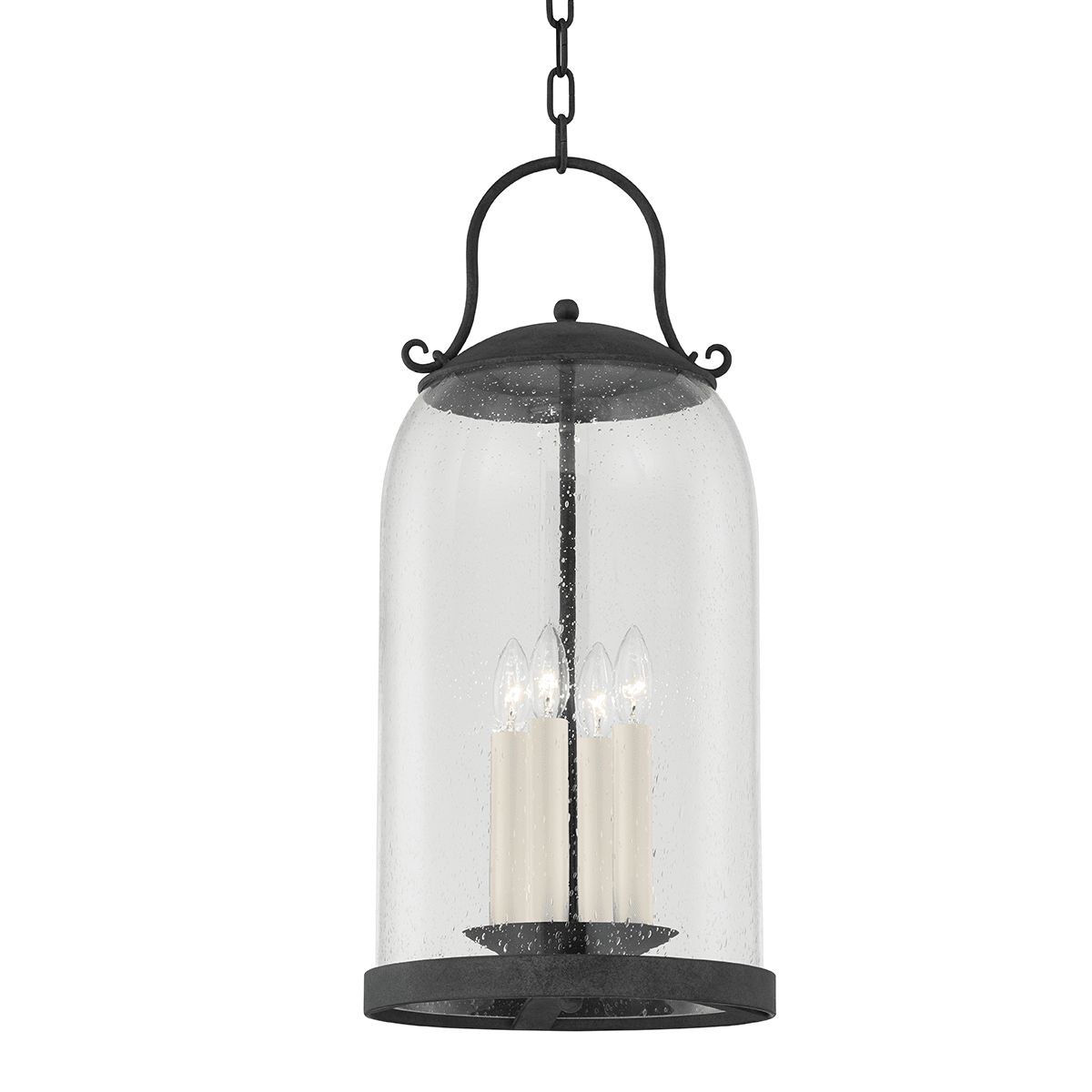 Troy Lighting | Napa County Pendant - FRENCH IRON White Cliff Studio Pendant