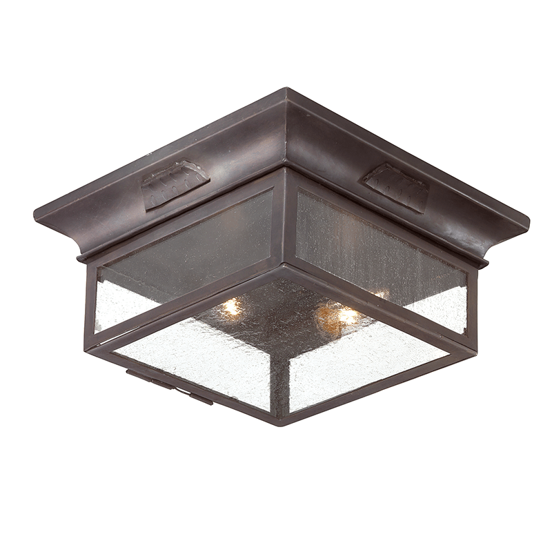 Troy Lighting | Newton Flush Mount - SOFT OFF BLACK White Cliff Studio Flush Mount