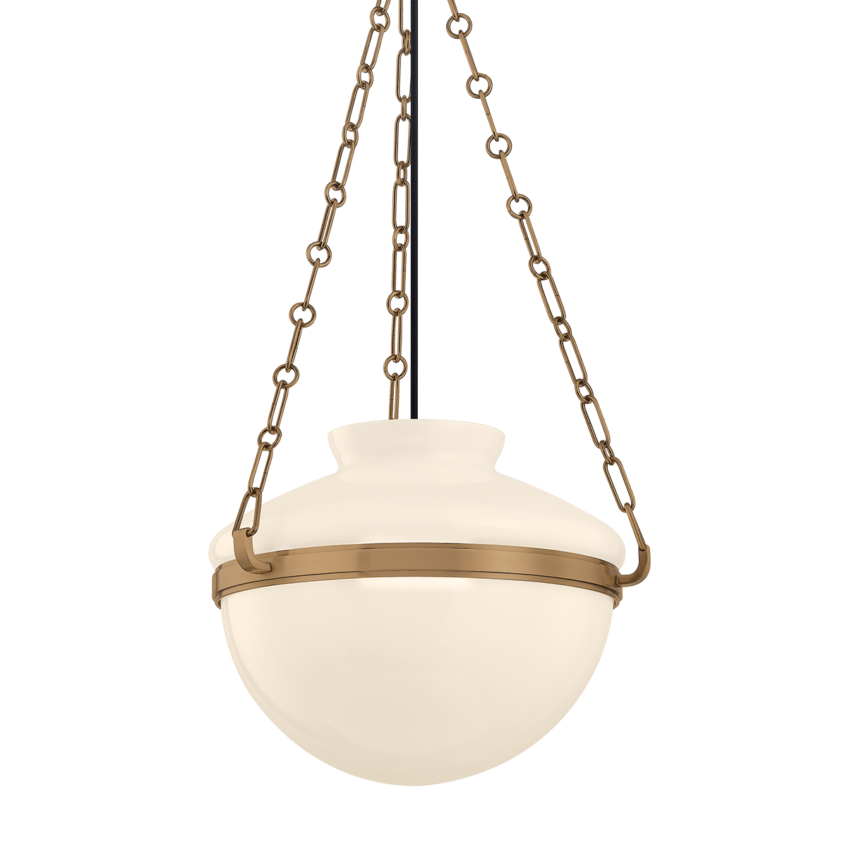 Troy Lighting | Paradigm Pendant - PATINA BRASS White Cliff Studio Pendant